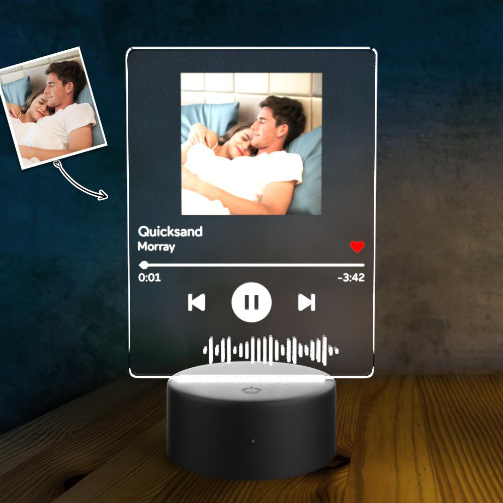 Lámpara con Foto y Código Escaneable – 7 Colores