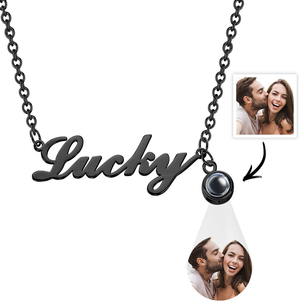 Collar Personalizado con Nombre y Proyección de Foto
