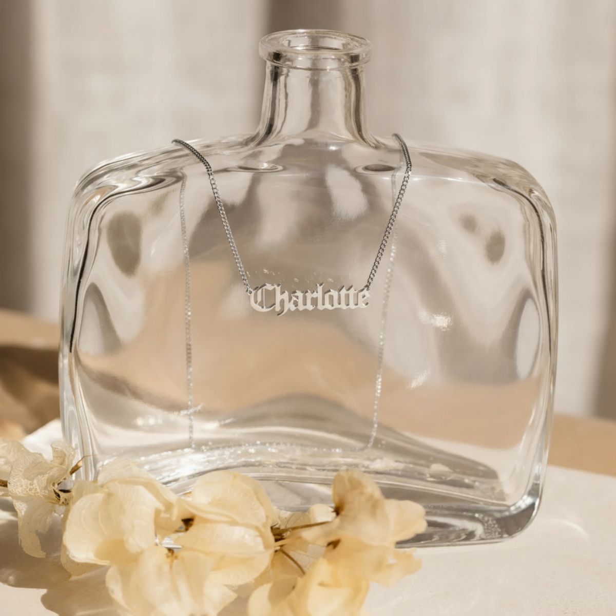 Collar Personalizado con Nombre Chapa de Oro 18K