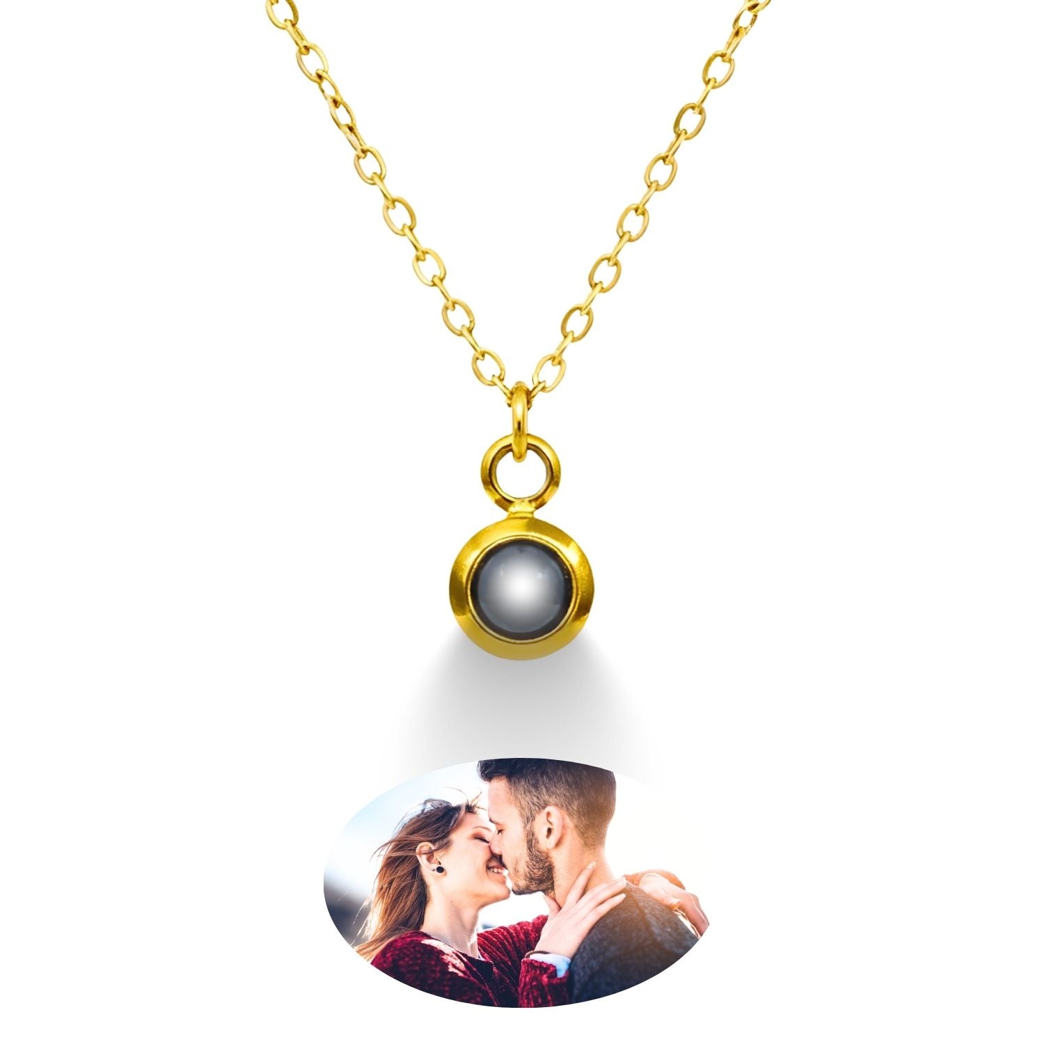 Collar de Proyección con Dije Circular