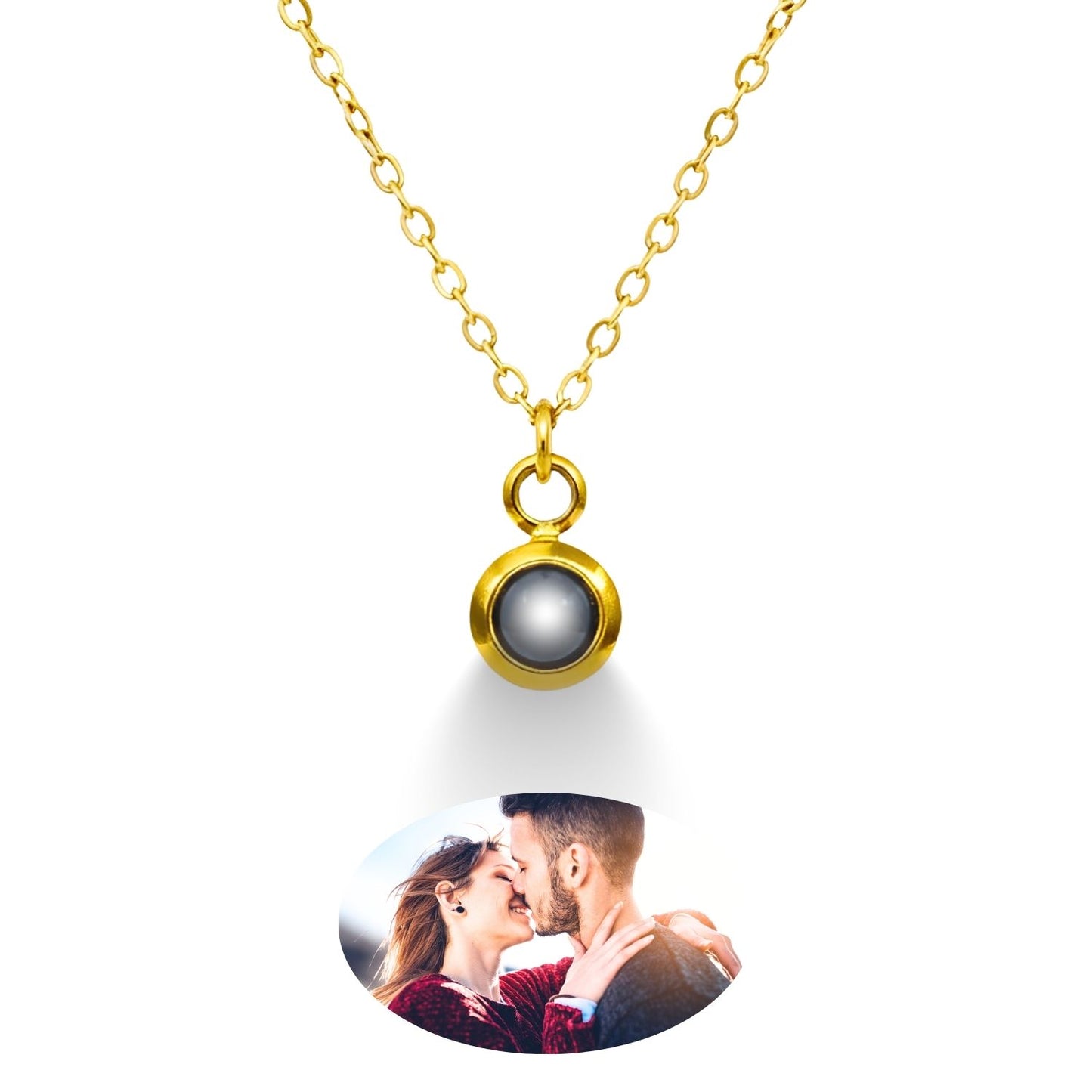 Collar de Proyección con Dije Circular