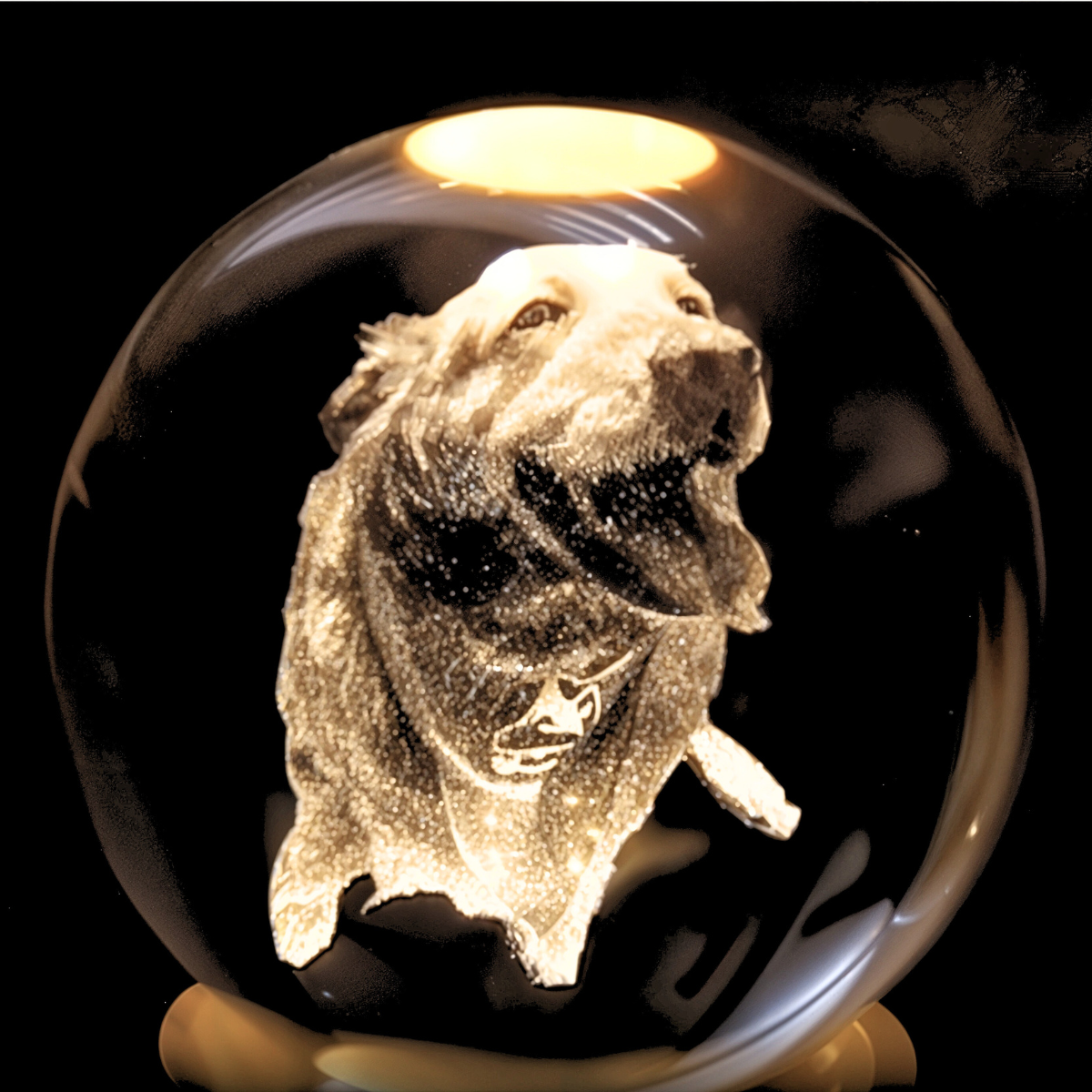 Esfera de Cristal con Foto Grabada