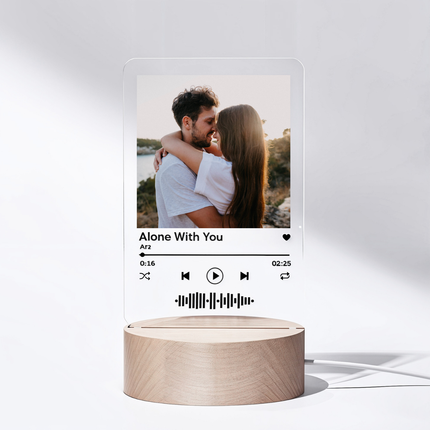 Lámpara Personalizada con Foto y Canción Especial