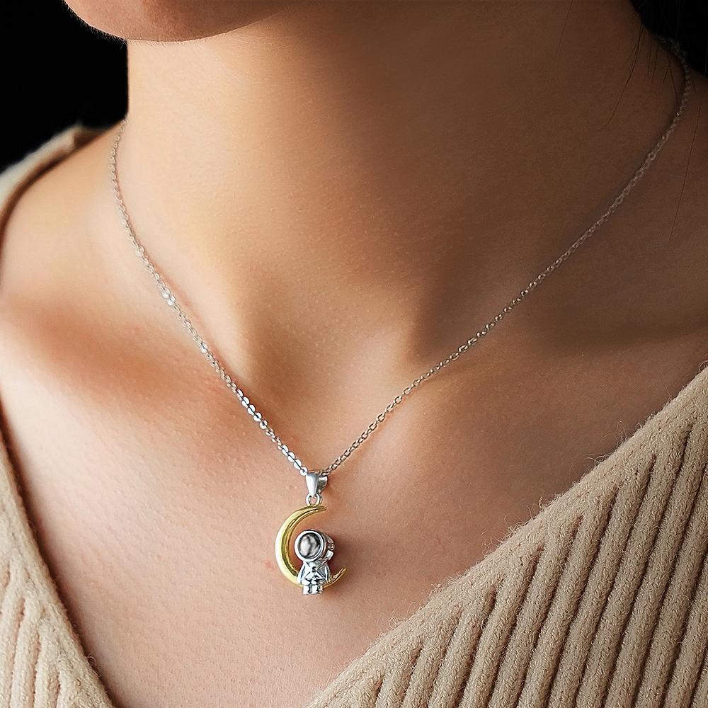 Collar de Proyección Personalizado Astronauta con Luna o Estrella