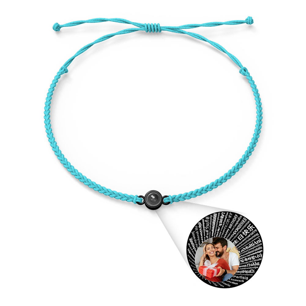 Pulsera de Proyección de Foto Personalizada — “Te Amo” en 100 Idiomas