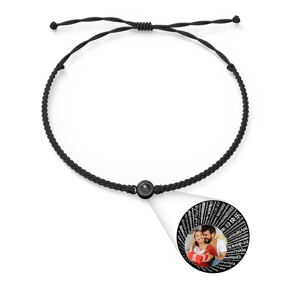 Pulsera de Proyección de Foto Personalizada — “Te Amo” en 100 Idiomas