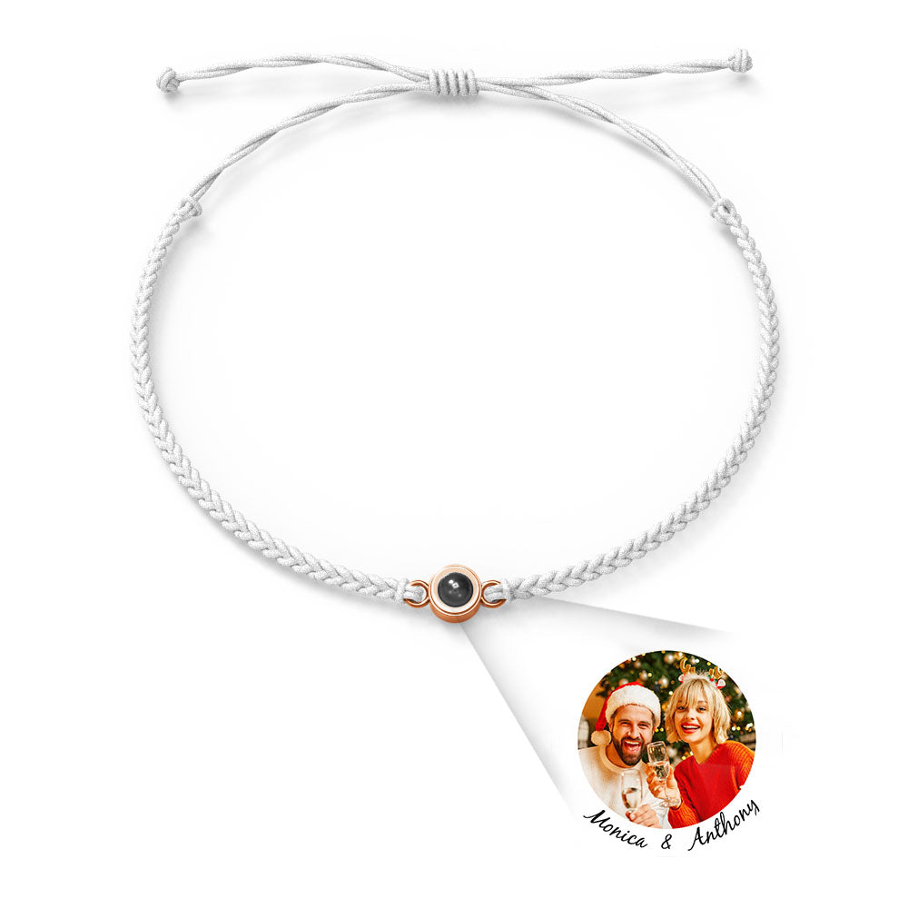 Pulsera de Proyección de Foto Personalizada — “Te Amo” en 100 Idiomas