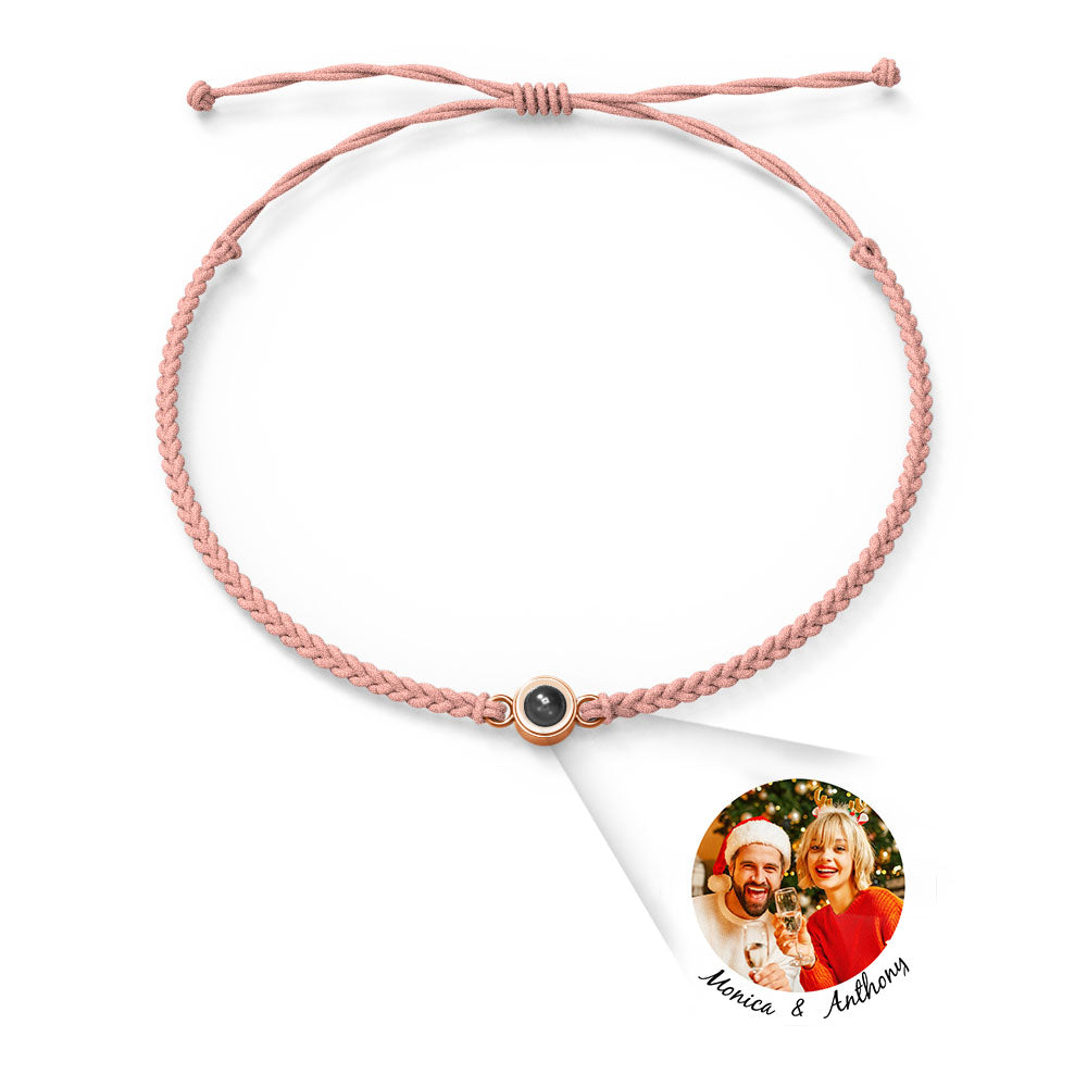 Pulsera de Proyección de Foto Personalizada — “Te Amo” en 100 Idiomas