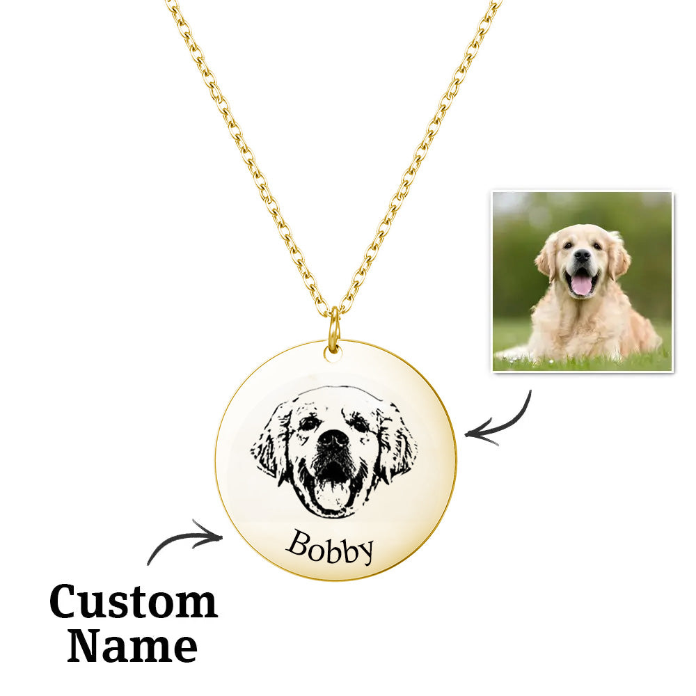 Collar Grabado con Foto de Mascota