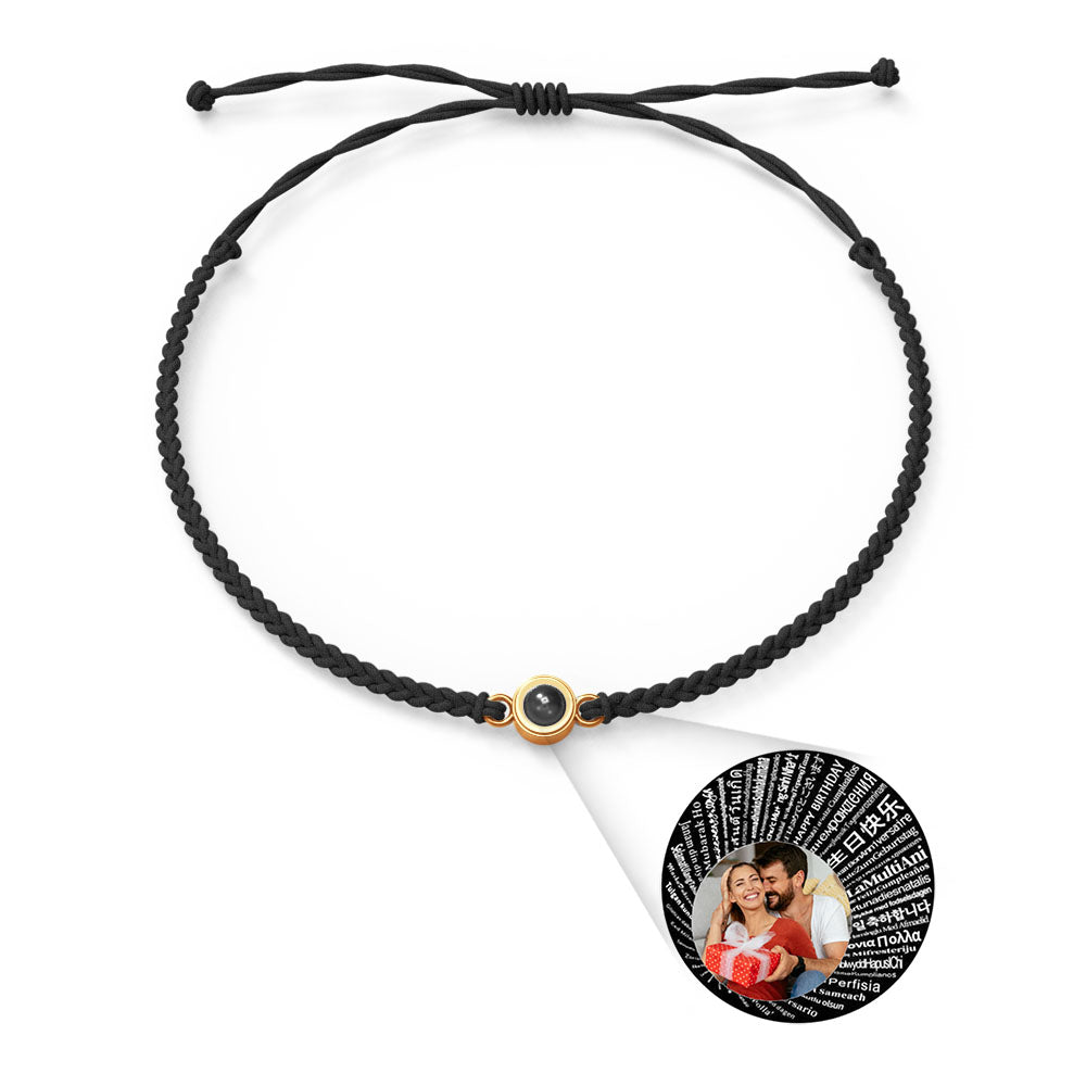 Pulsera de Proyección de Foto Personalizada — “Te Amo” en 100 Idiomas
