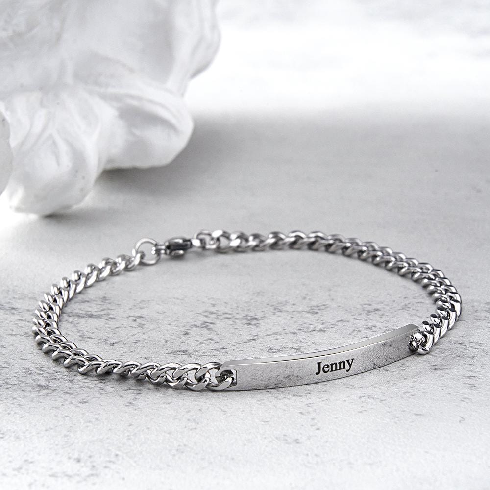 Set de Pulseras Personalizadas con Nombres Grabados