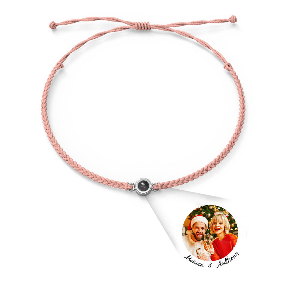 Pulsera de Proyección de Foto Personalizada — “Te Amo” en 100 Idiomas