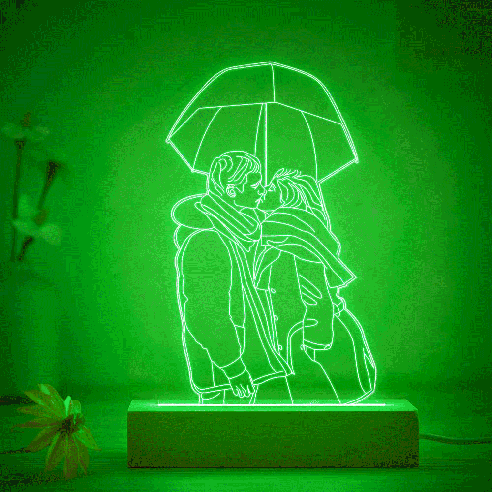 Lámpara 3D Personalizada Grabada con Foto