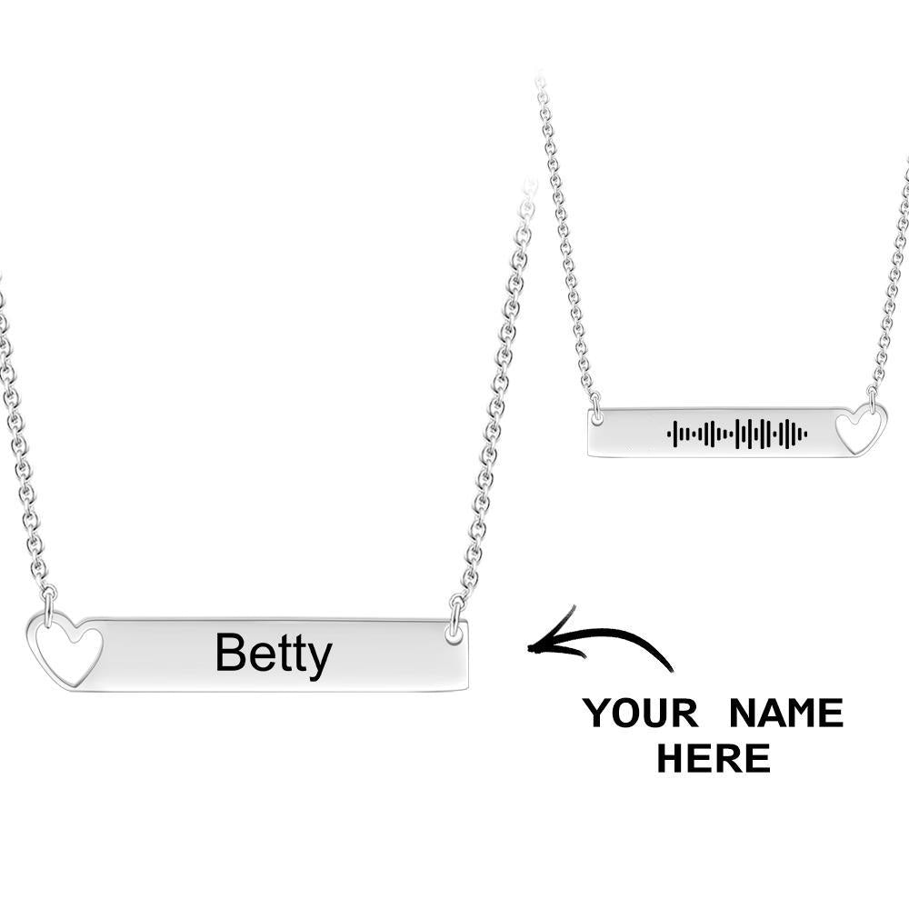 Collar Personalizado con Nombre y Código Musical