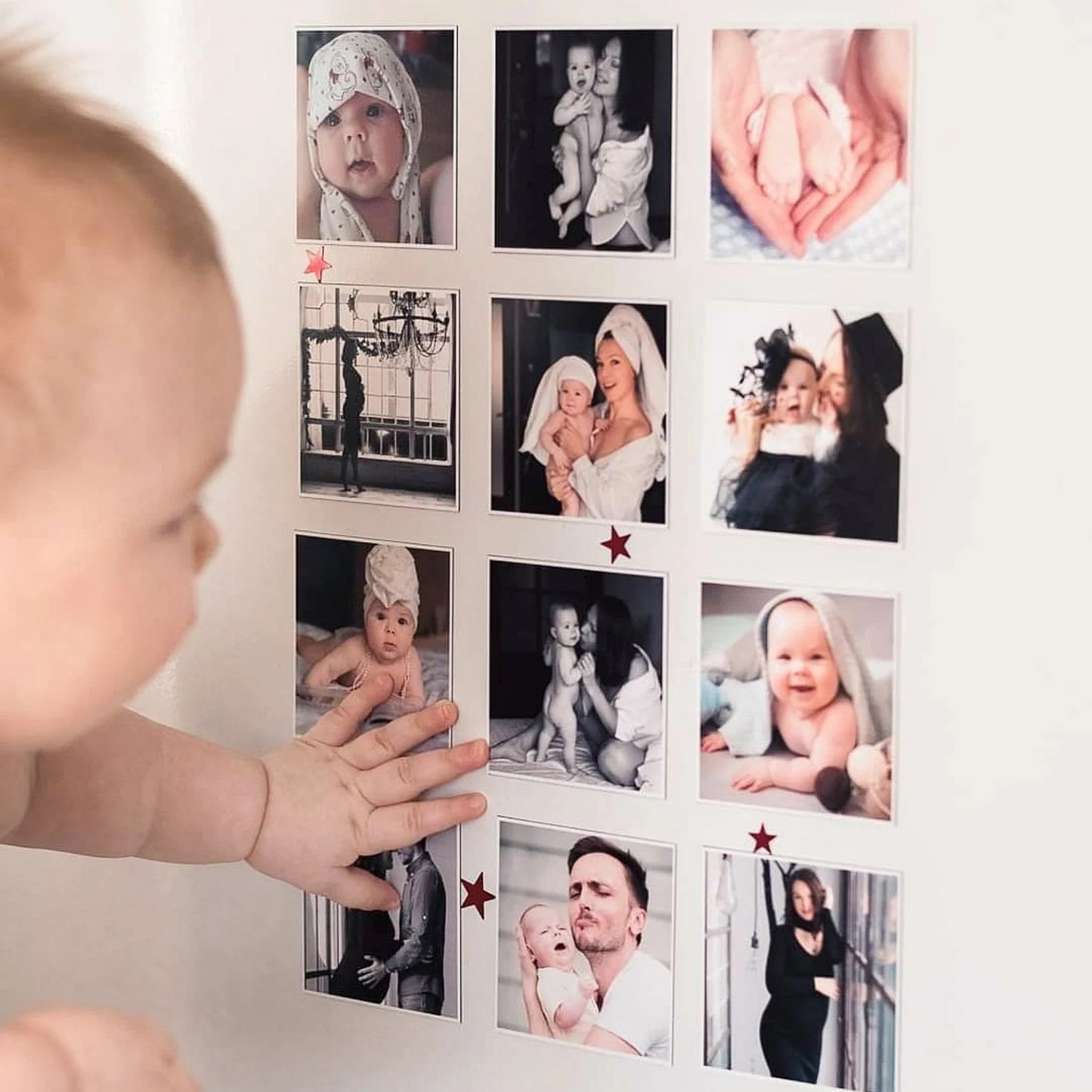 Imanes Personalizados con Fotos (Set de 12) para Refrigerador