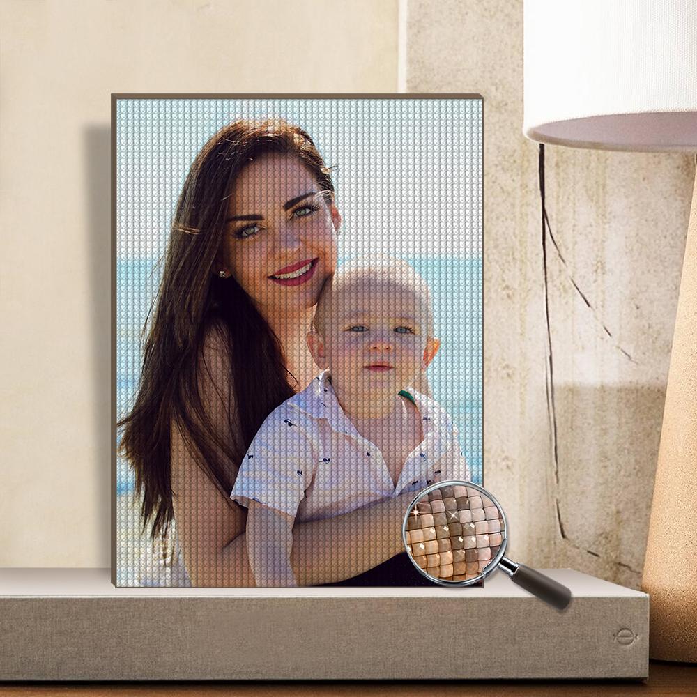 Pintura de Diamantes Personalizada con Foto