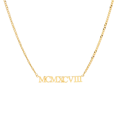 Collar Personalizado con Nombre Chapa de Oro 18K