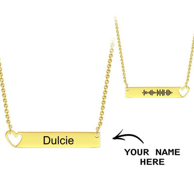 Collar Personalizado con Nombre y Código Musical