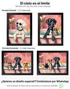 Cuadro Personalizado de Mascota – Edición Bath & Cocktail