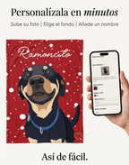 Cómo personalizar la frazada con retrato de mascota desde el celular: foto, fondo navideño y nombre