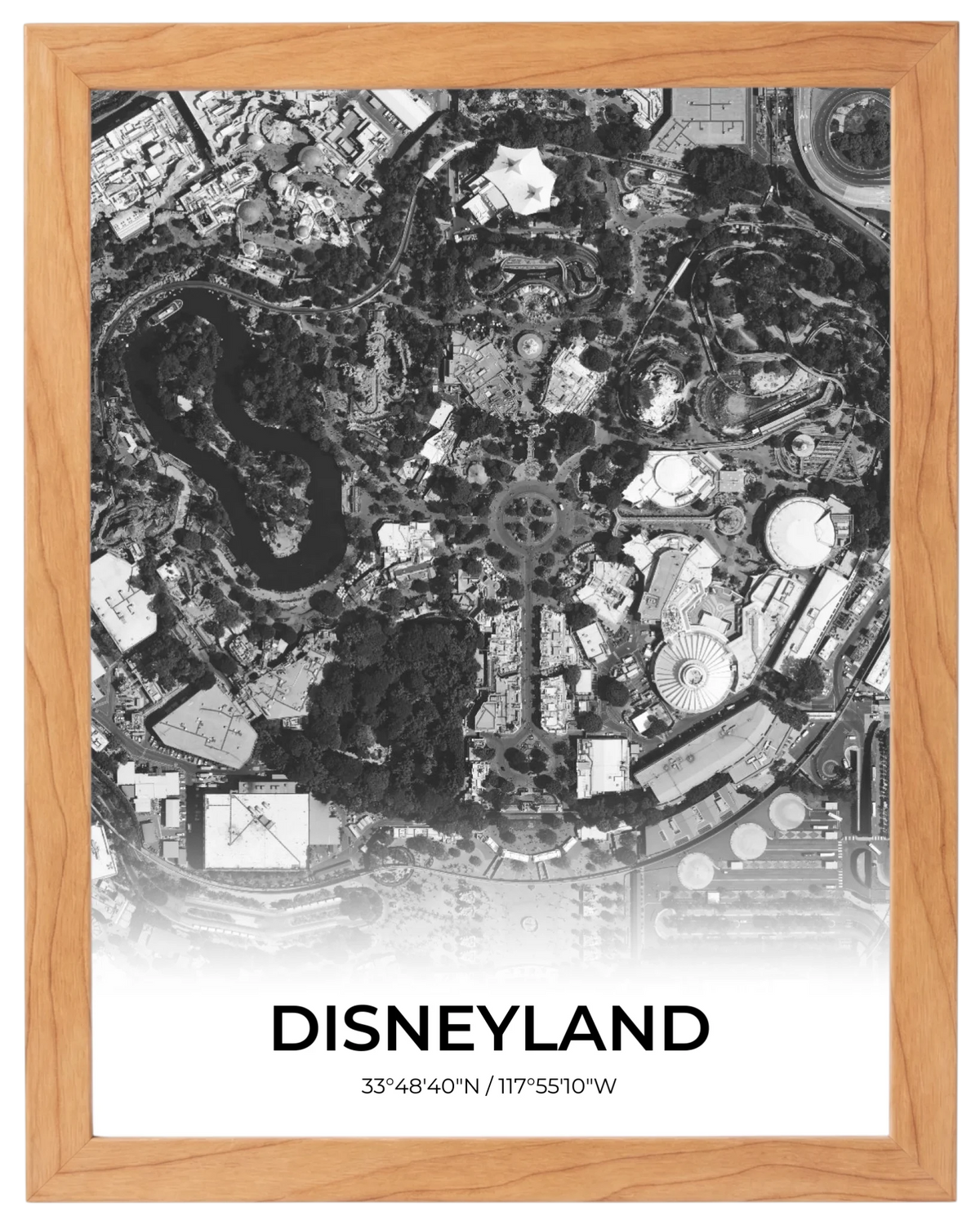 Gran Ciudad, mapa de ciudad con nombre y marco haya