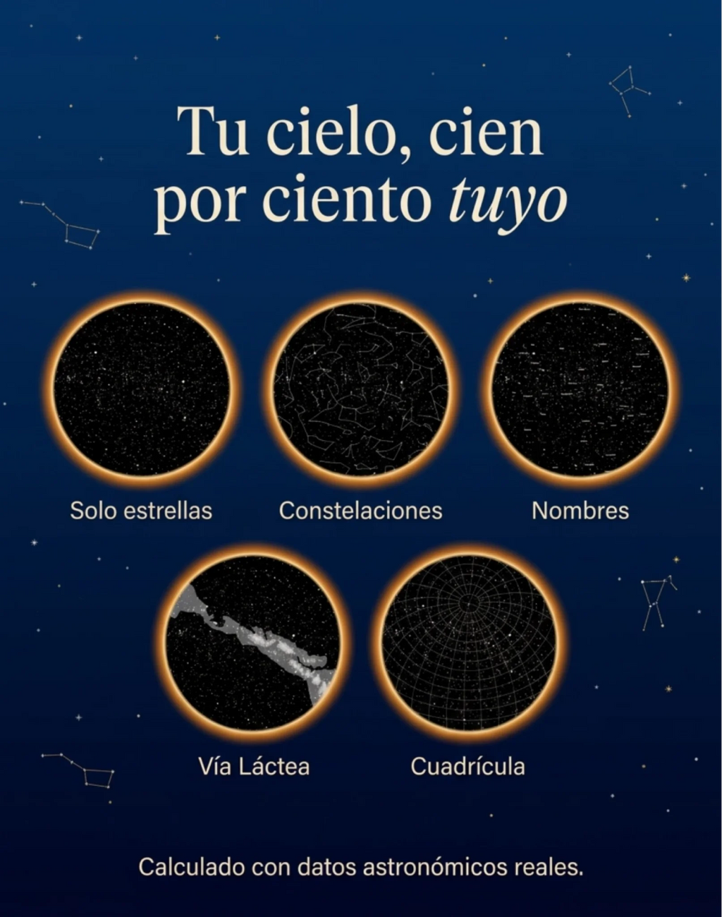 Eclipse, mapa estelar personalizado: vista 4