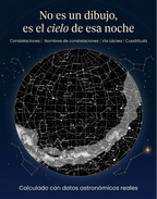 Postal Estelar, mapa de estrellas personalizado: vista 6