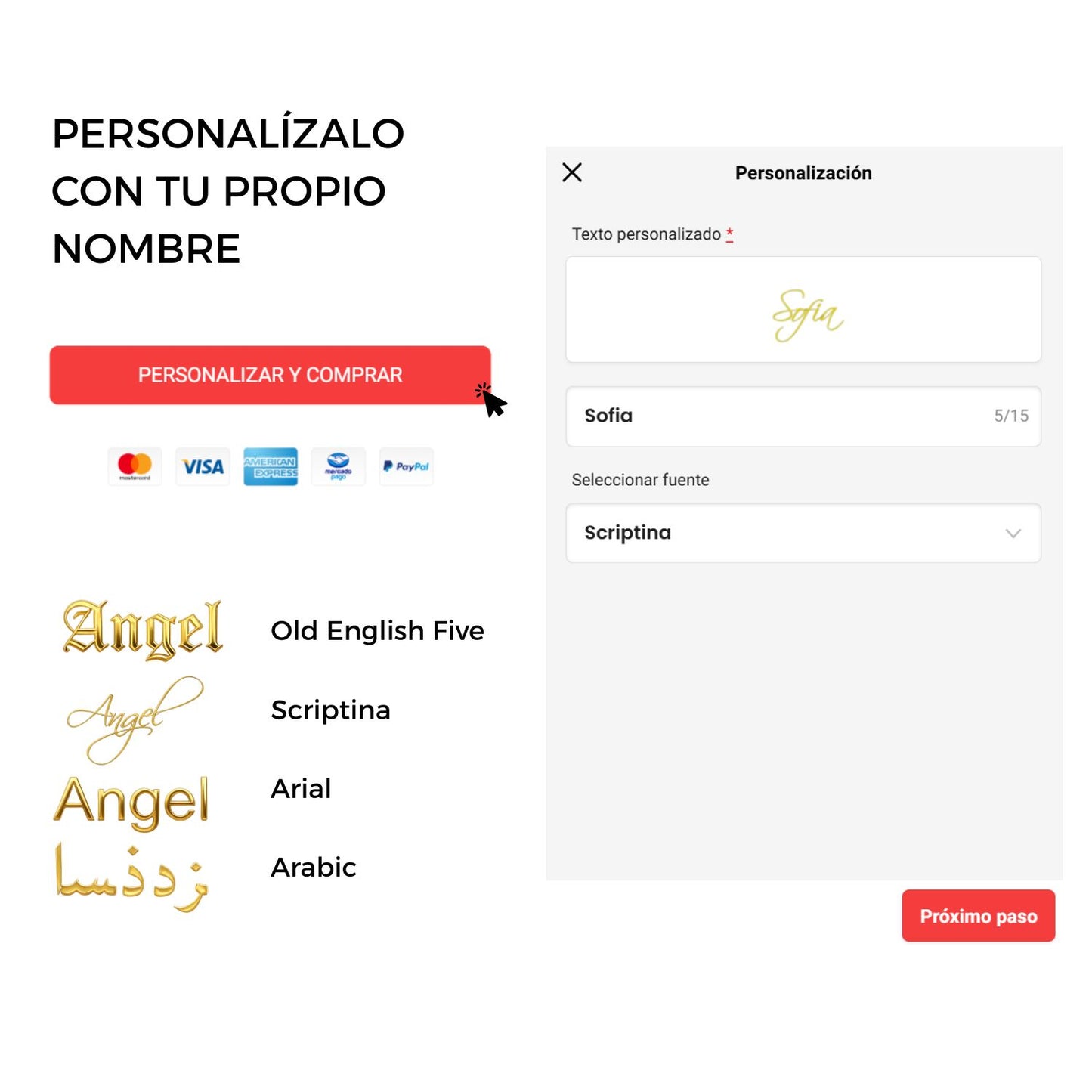 Collar Personalizado con Nombre Chapa de Oro 18K