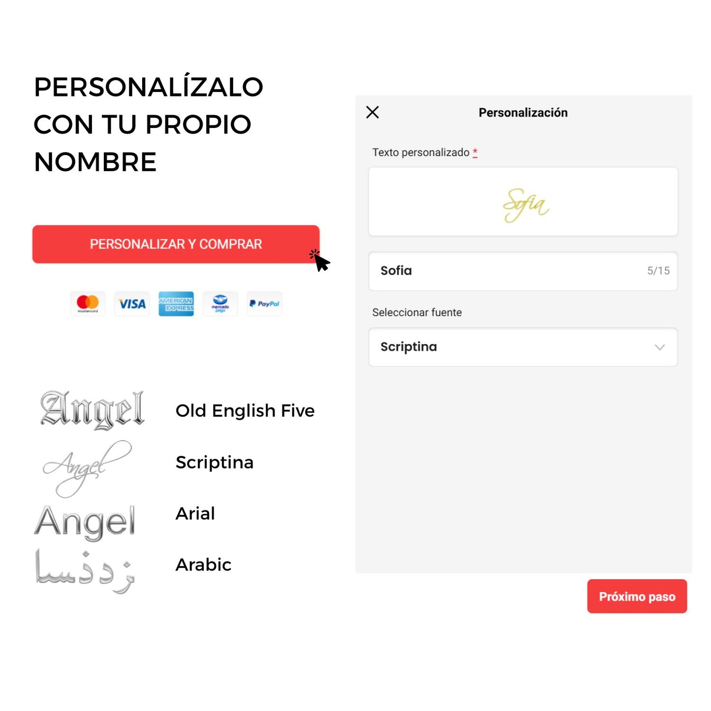 Collar Personalizado con Nombre Chapa de Oro 18K