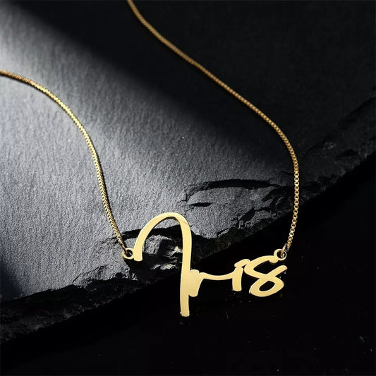 Collar Personalizado con Nombre en Plata S925 y Cadena Tipo Box