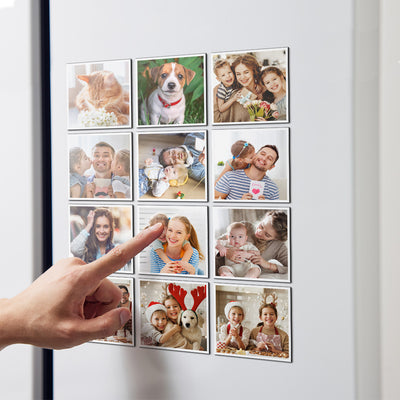 Imanes Personalizados con Fotos (Set de 12) para Refrigerador