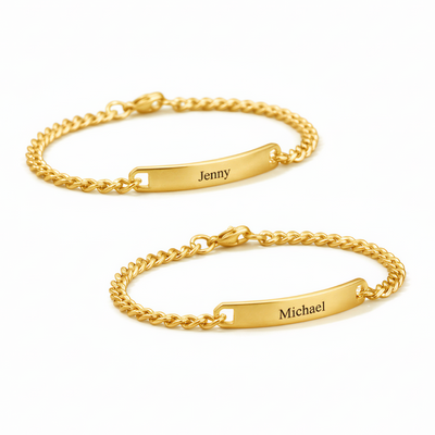 Set de Pulseras Personalizadas con Nombres Grabados
