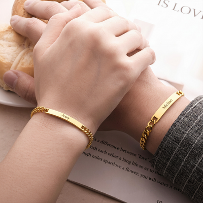 Set de Pulseras Personalizadas con Nombres Grabados