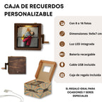 Caja de Recuerdos de Madera con Iluminación