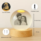 Esfera de Cristal con Foto Grabada