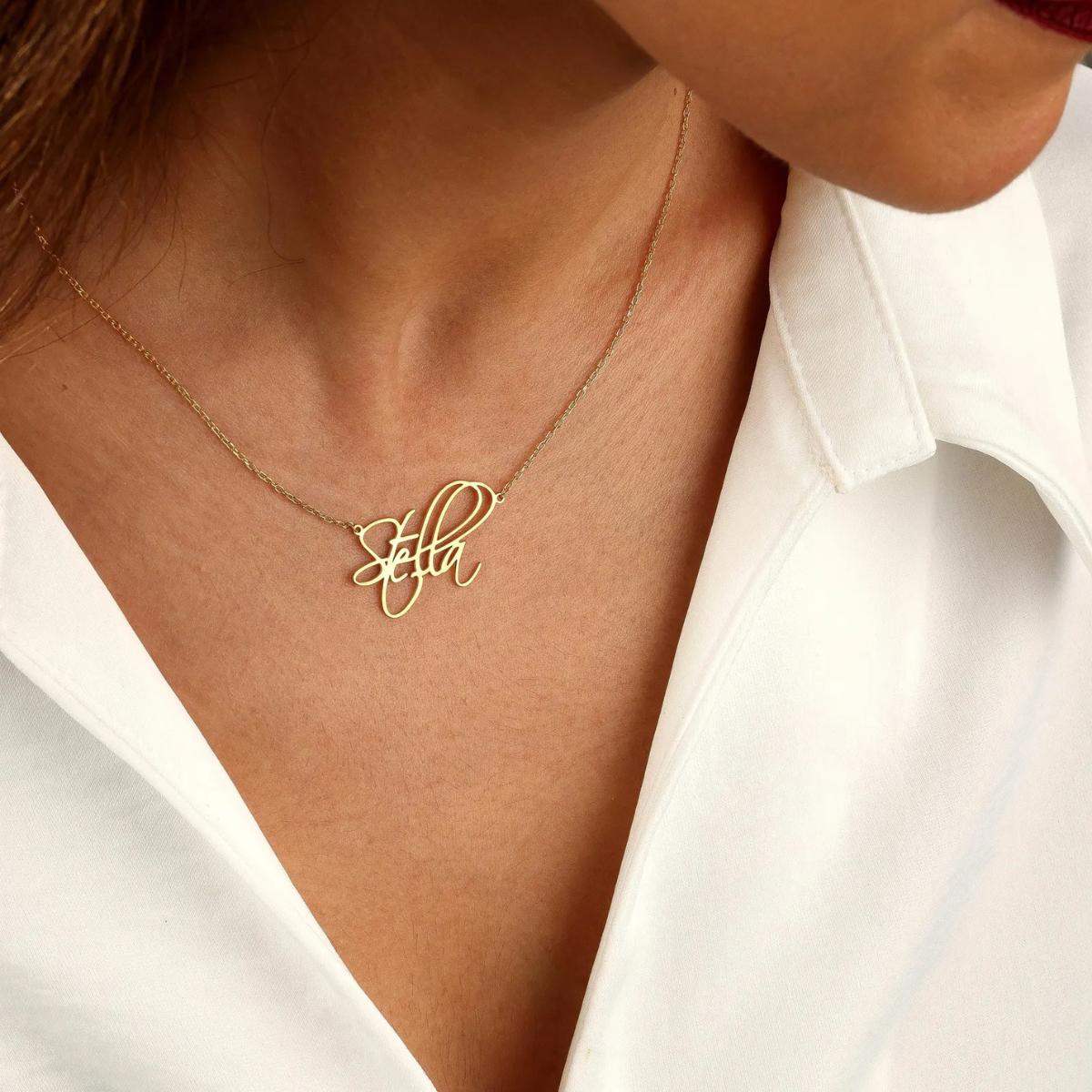 Collar Personalizado con Nombre en Acero Inoxidable