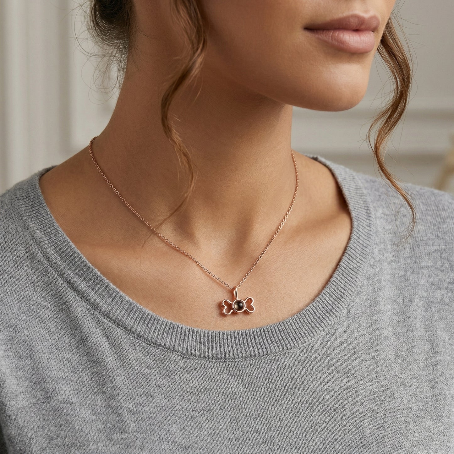 Collar Proyección Huesito de Perrito