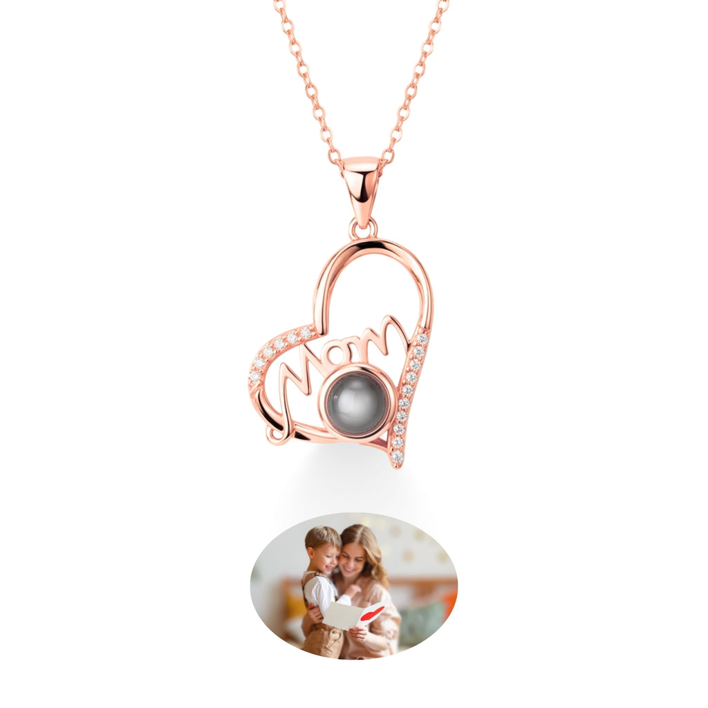 Collar Personalizado de Proyección en Forma de Corazón para Mamá, foto 4