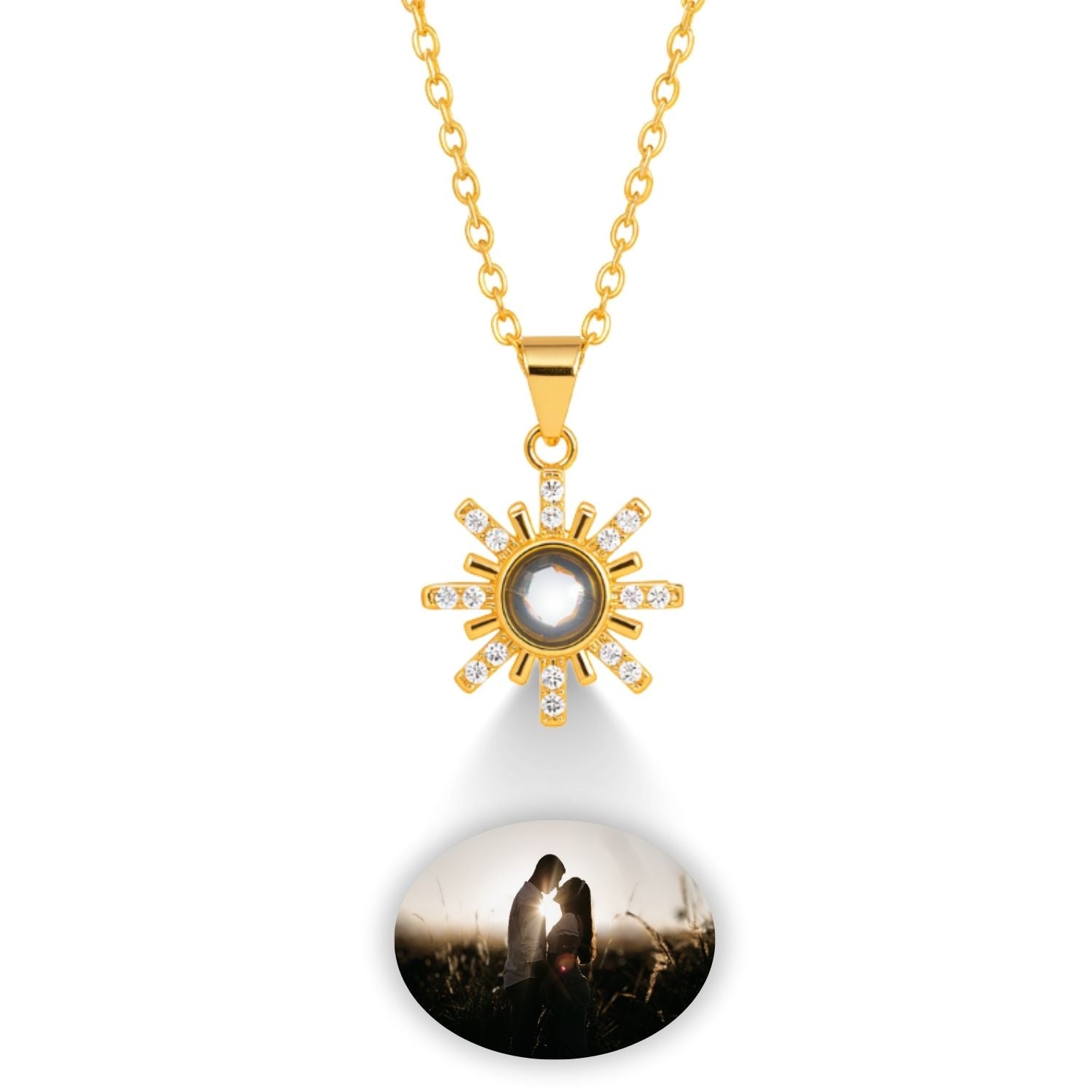 Collar de Proyección Personalizado con Foto con Dije de Estrella