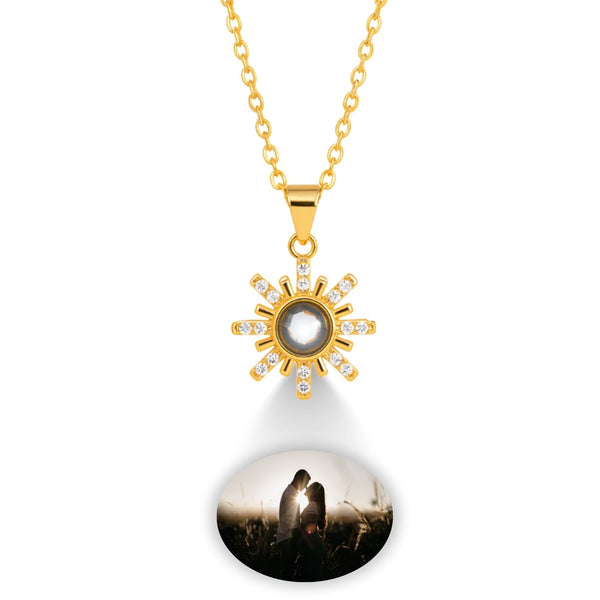 Collar de Proyección Personalizado con Foto con Dije de Estrella