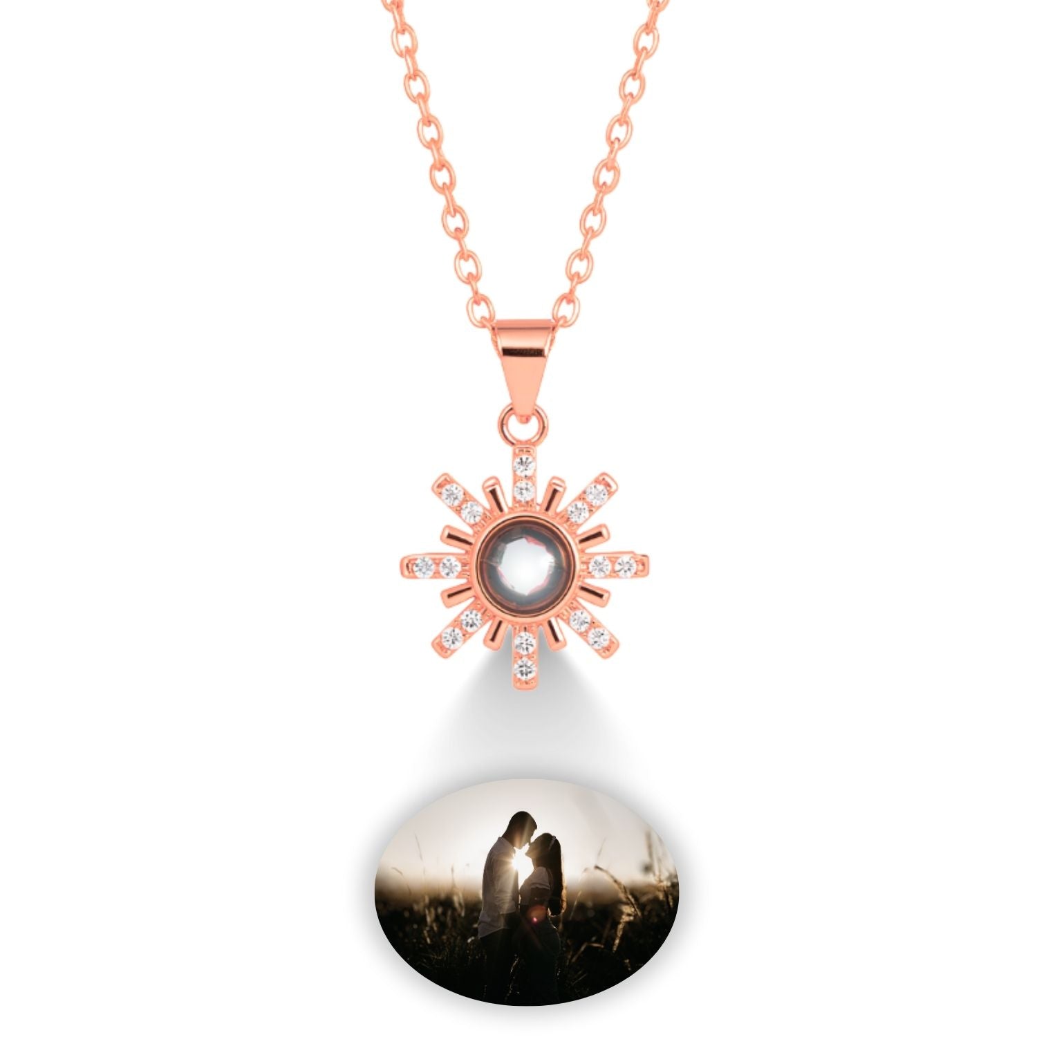 Collar de Proyección Personalizado con Foto con Dije de Estrella