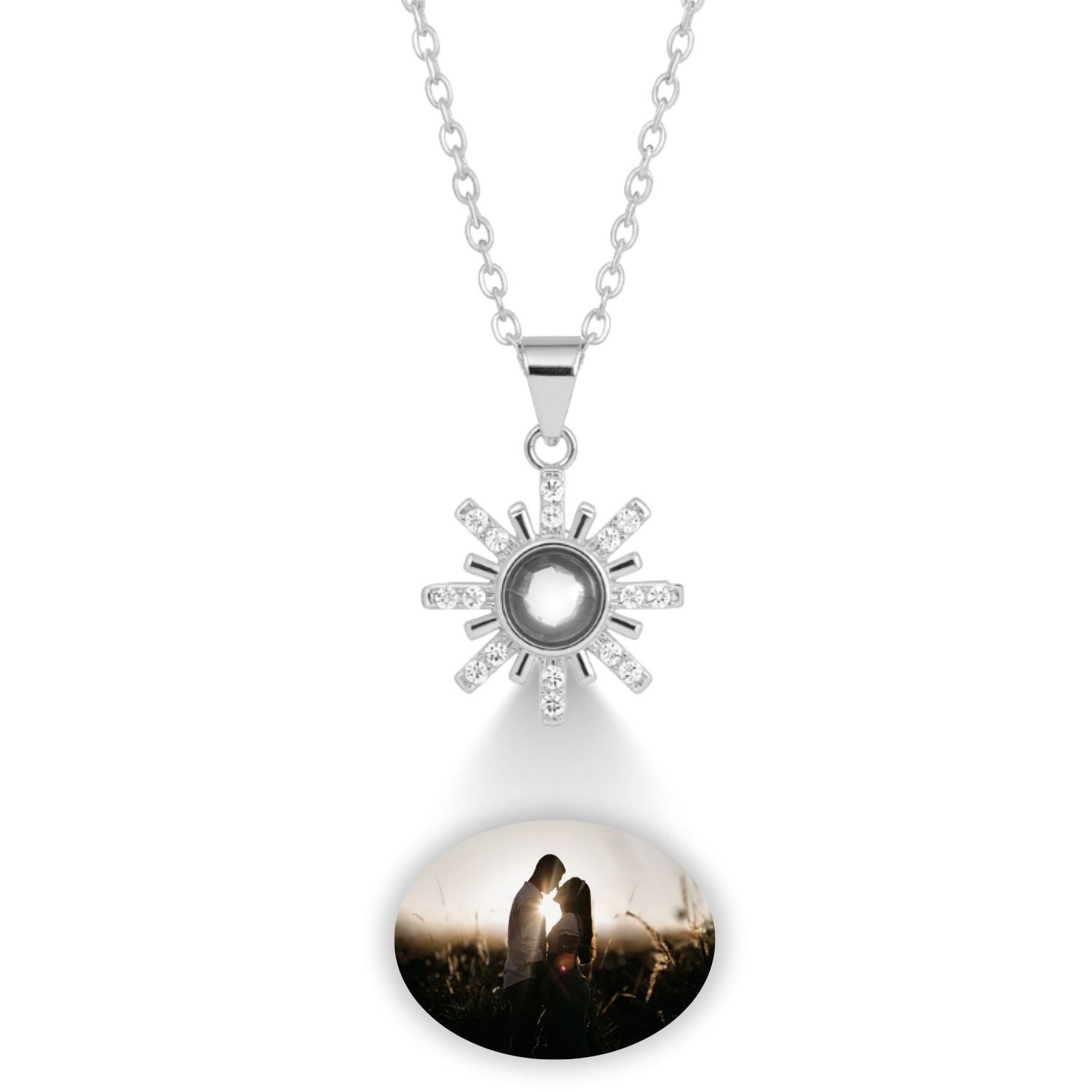 Collar de Proyección Personalizado con Foto con Dije de Estrella