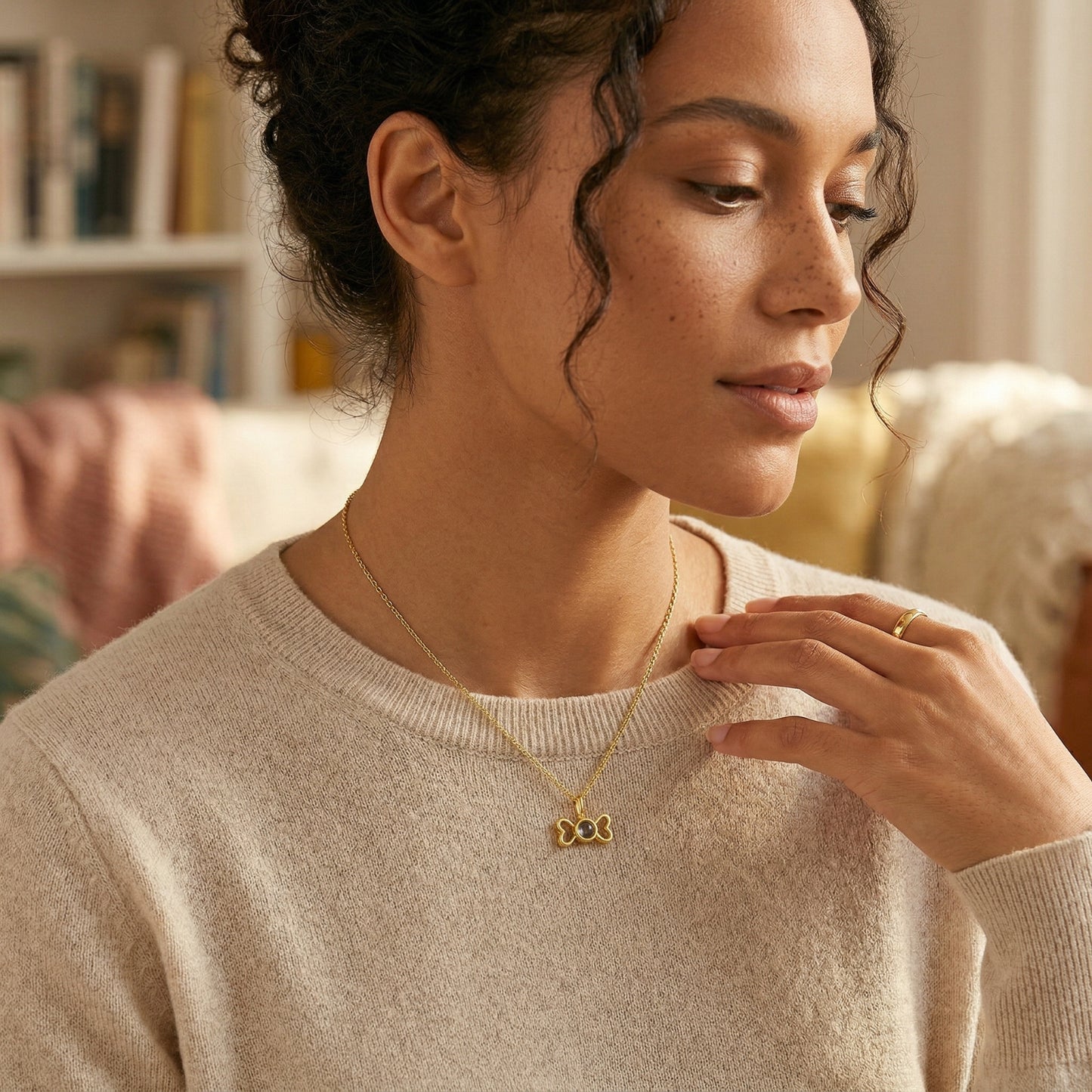 Collar Proyección Huesito de Perrito