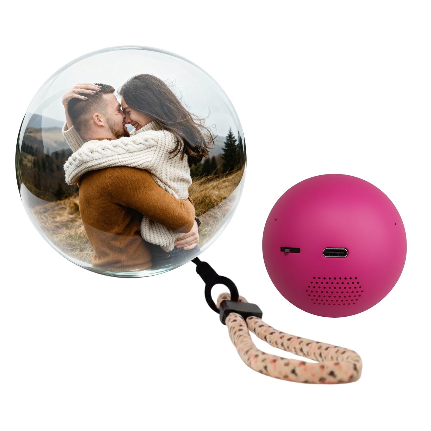 Esfera de Memorias de Cristal con Video Personalizado