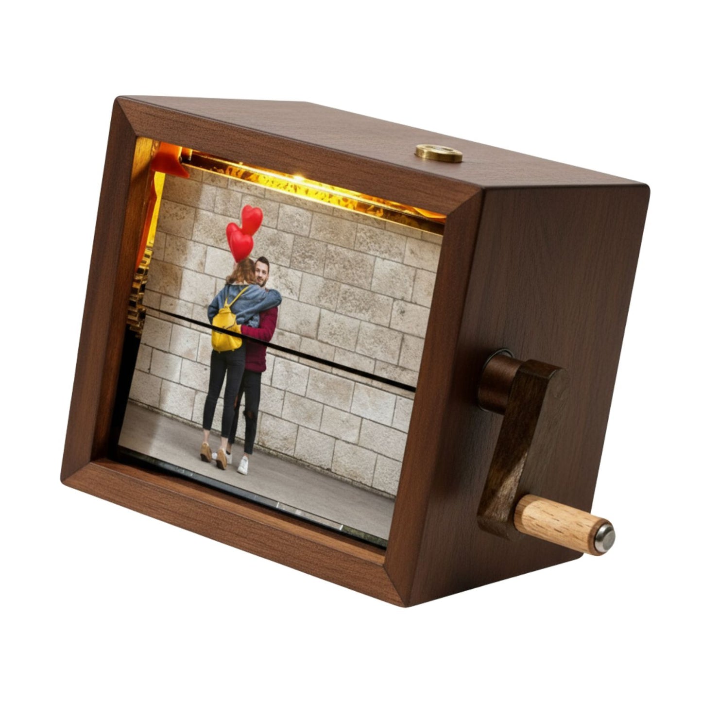 Caja de Recuerdos de Madera con Iluminación