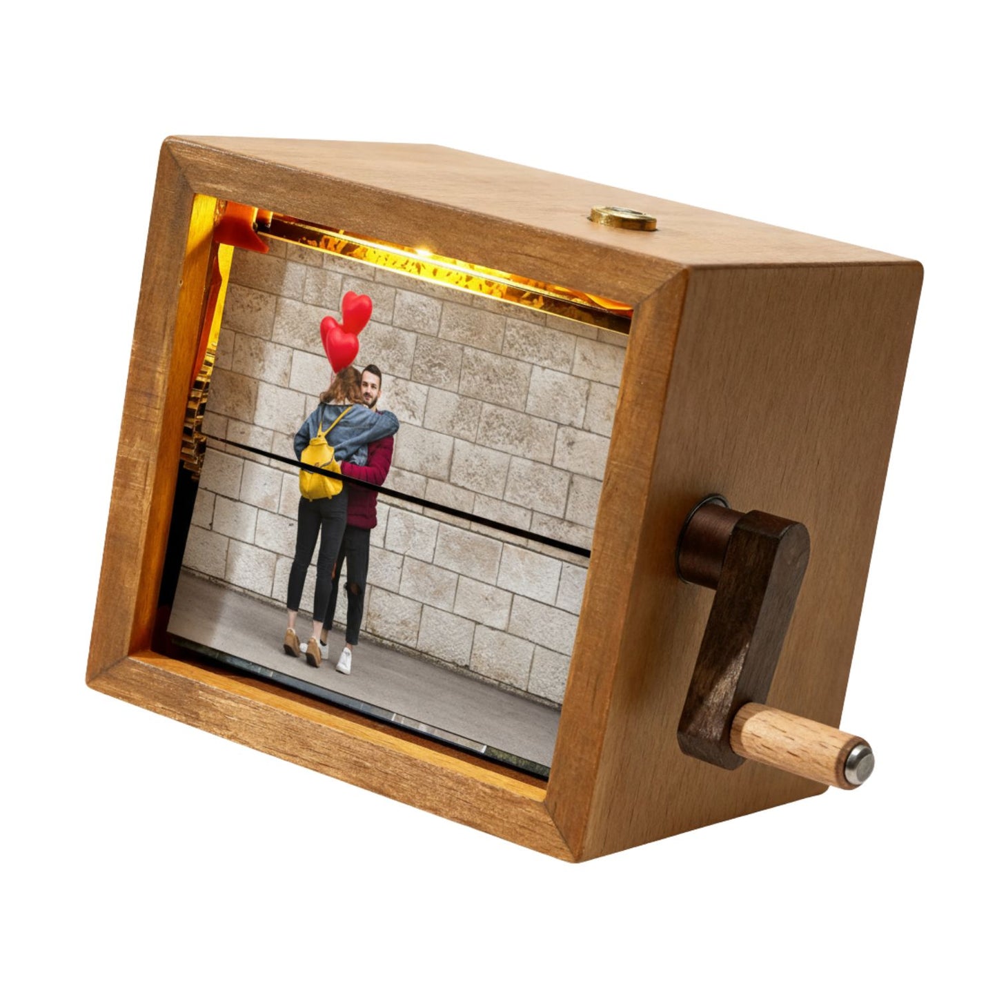 Caja de Recuerdos de Madera con Iluminación