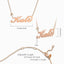 Collar Personalizado con Nombre y Piedra de Nacimiento