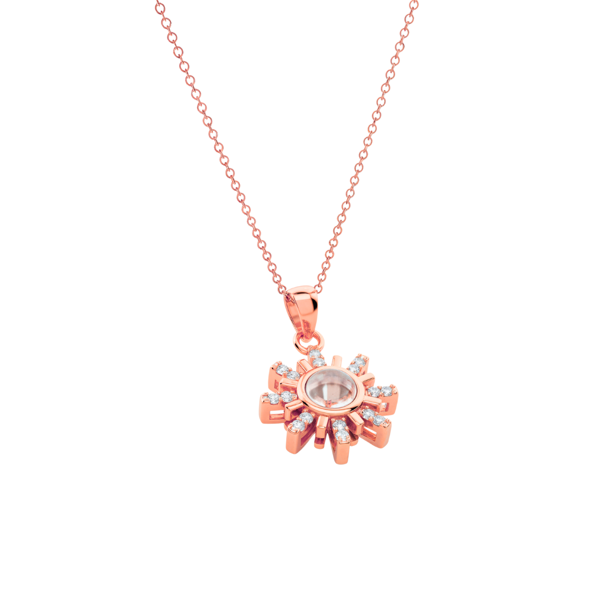 Collar de Proyección Personalizado con Foto con Dije de Estrella