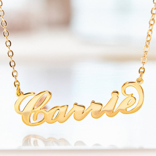 Collar Personalizado con Nombre Estilo Carrie