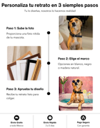 Cuadro Personalizado de Mascota – Edición Bath & Cocktail